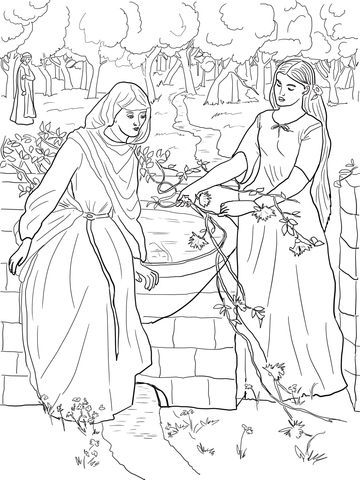 Rachel And Leah Coloring Page